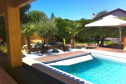 Aménagement jardin piscine RIllieux-La-Pape